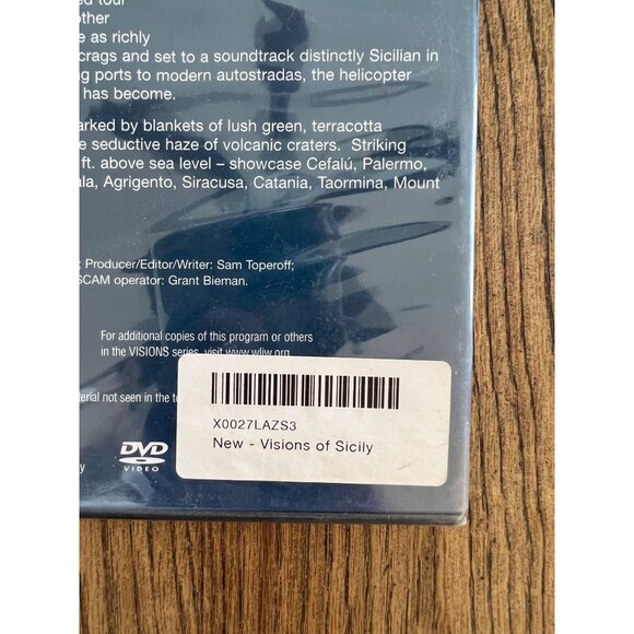 Visions Of Sicily DVD New York WLIW Documentary Helicopter Views NEW Sealed - Picture 2 of 4